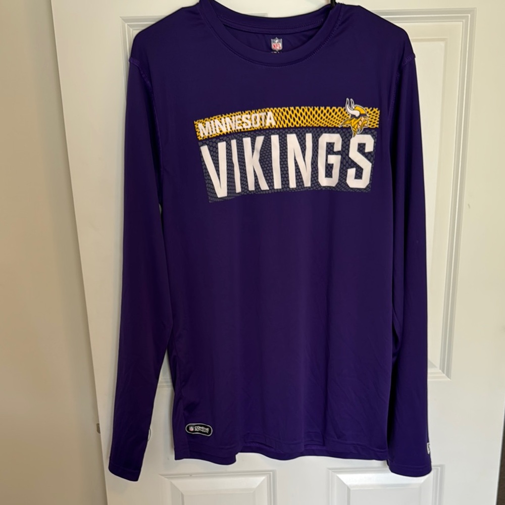 NFL Purple and White Long Sleeve Tee